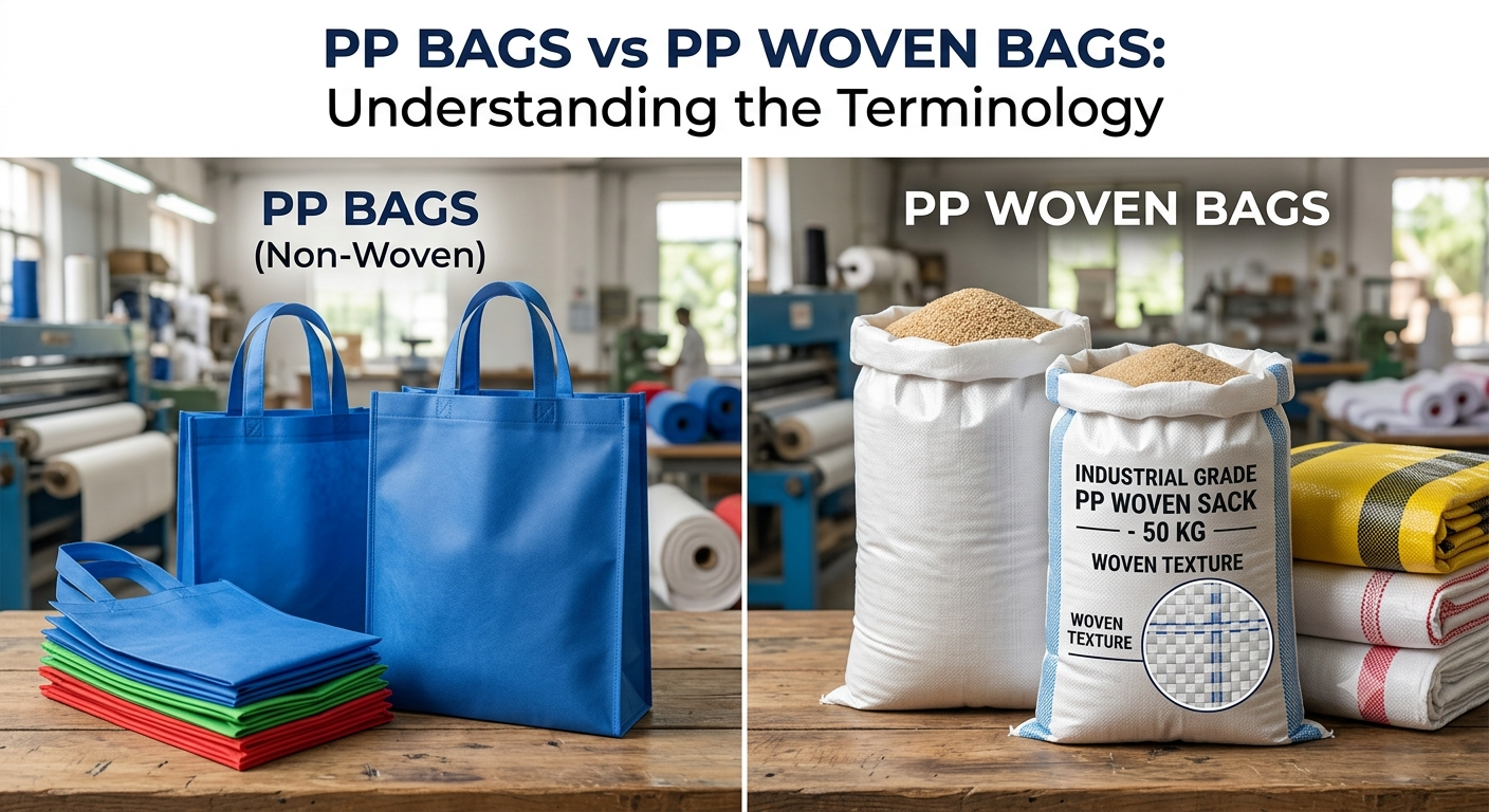 PP Bags vs PP Woven Bags: Understanding the Terminology